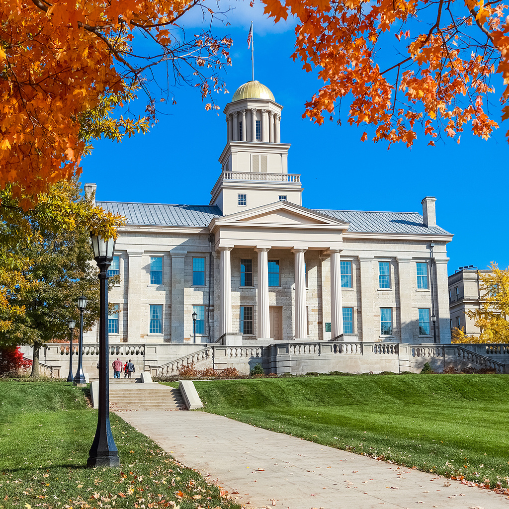 Old capitol in the fall
