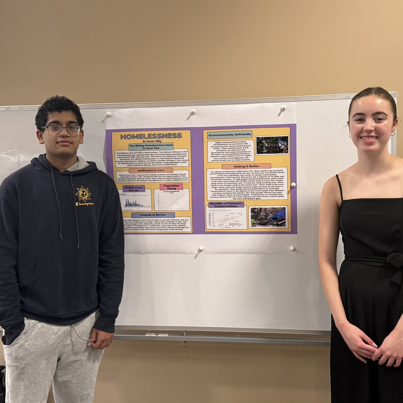 2024 FYS poster session poster titled homelessness