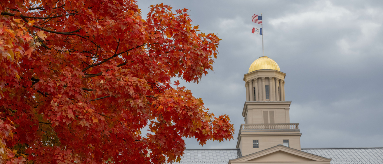Old capitol in the fall